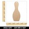 Bowling Pin Solid Unfinished Craft Wood Holiday Christmas Tree DIY Pre-Drilled Ornament